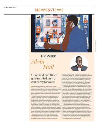 Good times and bad times give us wisdom we can carry forward